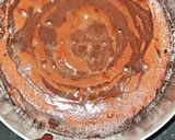 A picture of step 4 of Wheat flour chocolate cake.