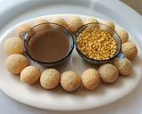 A picture of step 7 of Pani puri.