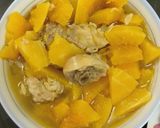 Hình bước làm 5 của món Canh gà bí đỏ