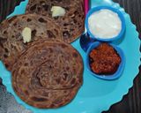 A picture of step 6 of Beetroot pulp Lachha Paratha.