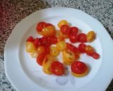 Foto del passaggio 7 della ricetta Calamari ripieni di melanzane su letto di pomodorini