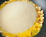 A picture of step 2 of Rava ladoo.