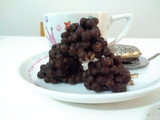 Rocas de chocolate y quinoa pop