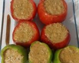 Töltött paradicsom és paprika recept fázis 4 fotója