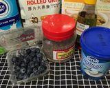 Gambar langkah 1 resipi Overnite Oat with Blueberry.