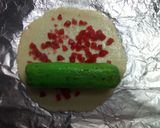 A picture of step 3 of Rose gulkand rolls.