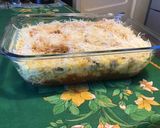 Une image de l'étape 5 de Gratin de polenta, champignons, bœuf, poivrons et emmental façon hachis Parmentier.