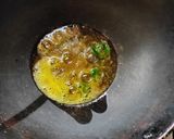 A picture of step 2 of Moringo leaves bhaji.