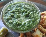A picture of step 1 of Instant ready coriander chutney.