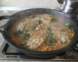 Foto del paso 6 de la receta Potaje de garbanzos con pollo y espinaca