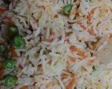 A picture of step 2 of Tri colour pulao.