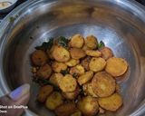 A picture of step 6 of Tamilnadu Style Crispy Arbi Fry / Seppankizhangu Varuval Roast.