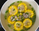 Hình bước làm 3 của món Canh ngô ngọt thịt băm