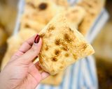 عکس مرحله 14 از دستور نان چاباتا بدون گلوتن با خمیر ترش 🍞