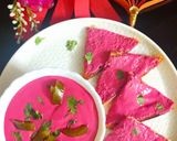 A picture of step 3 of Beetroot paneer dip/spread.