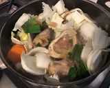 Une image de l'étape 12 de Chevreau aux légumes et os à moelle façon pot au feu revisité.