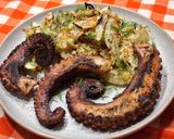 Sült polip, parmezános édesköménnyel recept fázis 5 fotója