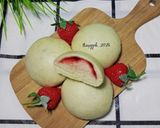 Foto langkah ke 7 dari resep Bakpao Isi Selai Strawberry (Tanpa Tepung Tangmien).