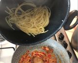รูปขั้นตอนการทำที่ 4 ของ พาสต้า (Linguine) กับมะเขือเทศและทูน่า