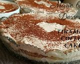 A picture of step 7 of Tiramisu Coffee Cake | No-Bake Cake | Marie biscuit Dessert.