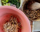 รูปขั้นตอนการทำที่ 4 ของ หัวปลีคั่วลาบเหนือผสมอีสาน🌶️🧄