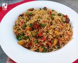 A picture of step 7 of Desi Style Vegetable Fried Rice 🍛🍚💛💚❤.