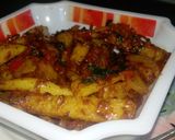 A picture of step 7 of Chips masala.