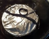 A picture of step 8 of Christmas pudding.
