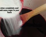 A picture of step 2 of Bissap juice.
