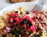 صورة لخطوة 2 من وصفة سلطة معكرونة بصلصة خفيفة Salade de pâtes avec sauce légère