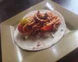 A picture of step 3 of Surprise Spaghetti Wrap.
