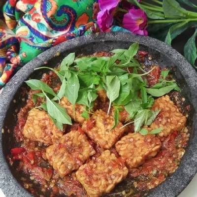 Resep Penyet Tempe Kemangi Sambal Terasi Nikmat - Jaquana Blog