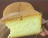 Hình bước làm 4 của món Pandan ogura cake
