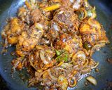 A picture of step 7 of Spicy chicken ghee roast.