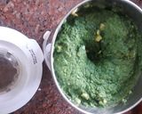 A picture of step 2 of Spinach green kabab.