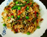 A picture of step 6 of Veg Fried Rice.