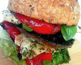 Chicken burger/roasted red pepper/balsamic portobello mushroom recipe step 11 photo