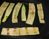 A picture of step 1 of Involtini di zucchine courgette rolls.