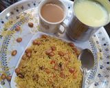 A picture of step 5 of Onion poha.