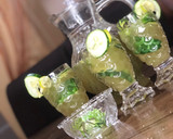 A picture of step 4 of Cucumber mojito🥒🍃🍋.