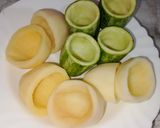 صورة لخطوة 1 من وصفة 🍲 طاجين الحمص بالكورجات والبطاطا المحشية