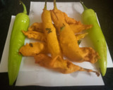 சுவை மிக்க ரோட்டு கடை மிளகாய் பஜ்ஜி / milagai bajji Recipe in tamil ரெசிபி ஸ்டேப் 5 புகைப்படம்