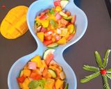 A picture of step 3 of Mango salsa.