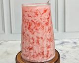 Foto langkah ke 4 dari resep Es Lumut Jelly Strawberry.