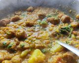 A picture of step 10 of Chana Dal Curry.