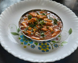 A picture of step 9 of Mutter paneer makhanwala.