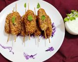 A picture of step 4 of Sabhudana kabab.