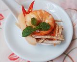 Hình bước làm 5 của món Gỏi khoai môn TÔM càng