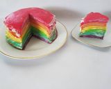 Foto langkah ke 9 dari resep Rainbow Mille Crepe.