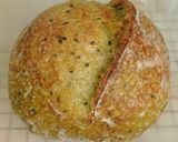 Foto langkah ke 16 dari resep Pandan Biji Wijen Hitam Sourdough Bread.